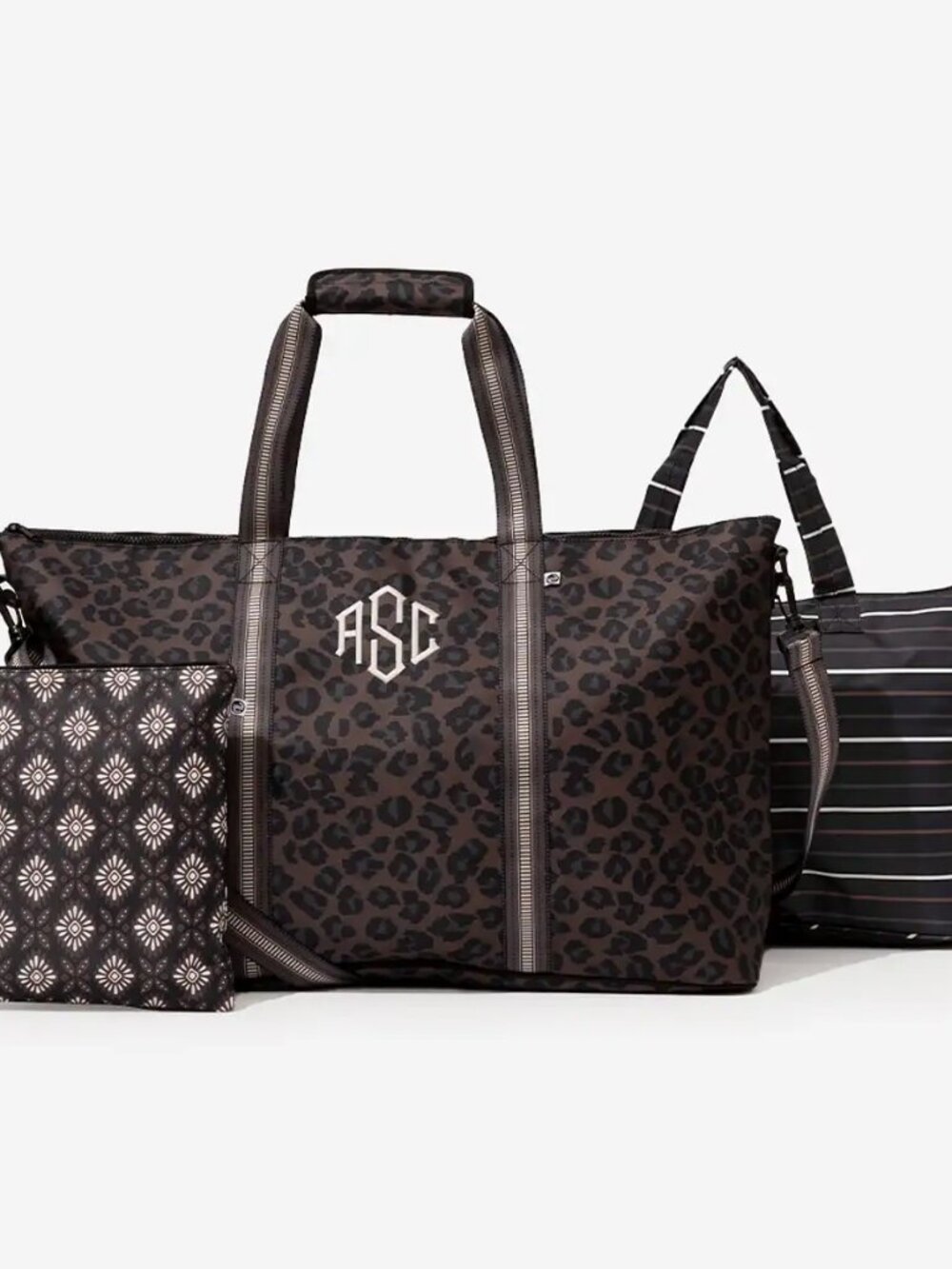 Marleylilly Sable Cheetah Travel Bag Set/NWT/NOT MONOGRAMMED